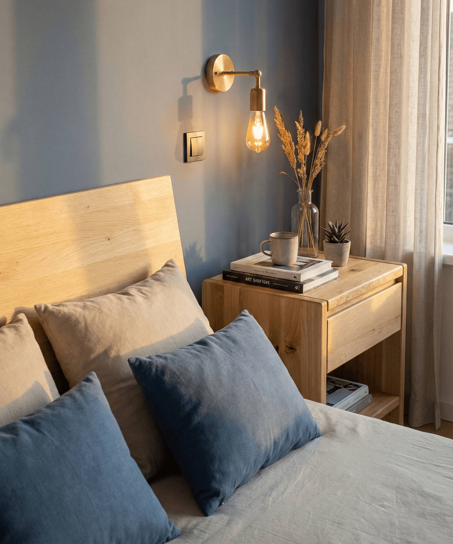 Höhenverstellbares Bett mit einfachem Ein- und Ausstieg für Senioren.